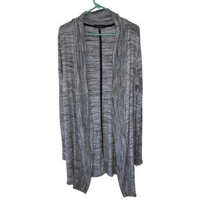 Laila Jayde Heather Gray Long Sleeve Open Front Cardigan